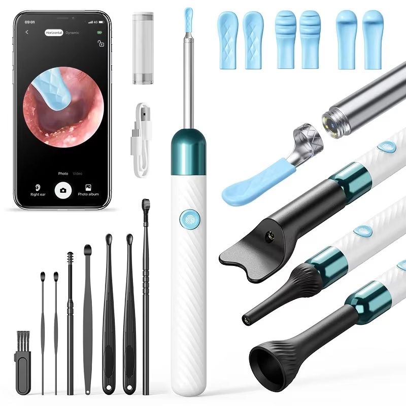 Wireless Ear Cleaner with 8MP Camera – Rechargeable Ear Wax Removal Kit with Ear Spoon