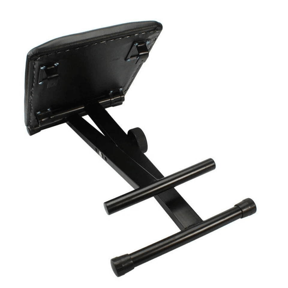 Adjustable Piano Bench, Padded Keyboard Chair with Rubber Feet & Steel Frame