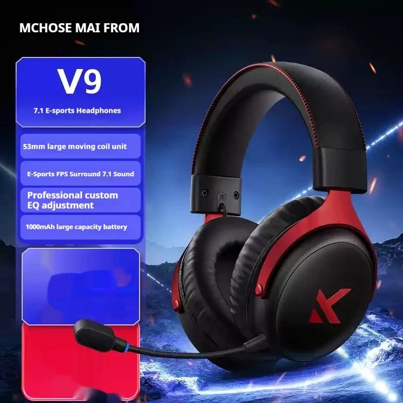Smart Tri Mode Gaming Headphone Hi Res Music Active Noise Reduction Headset