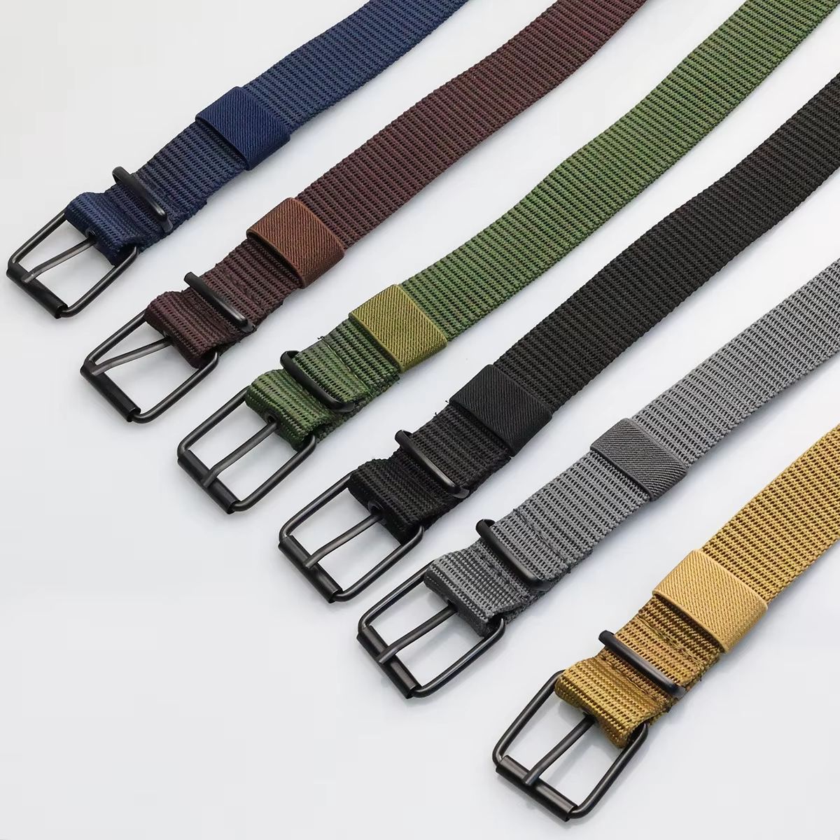 PorousPin canvas belt Mens Adjustable Pin Buckle Training and Denim Belt