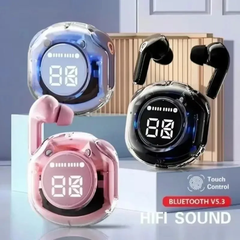 Wireless Earbuds Bluetooth Headphones with Noise Reduction Bass and Touch Control