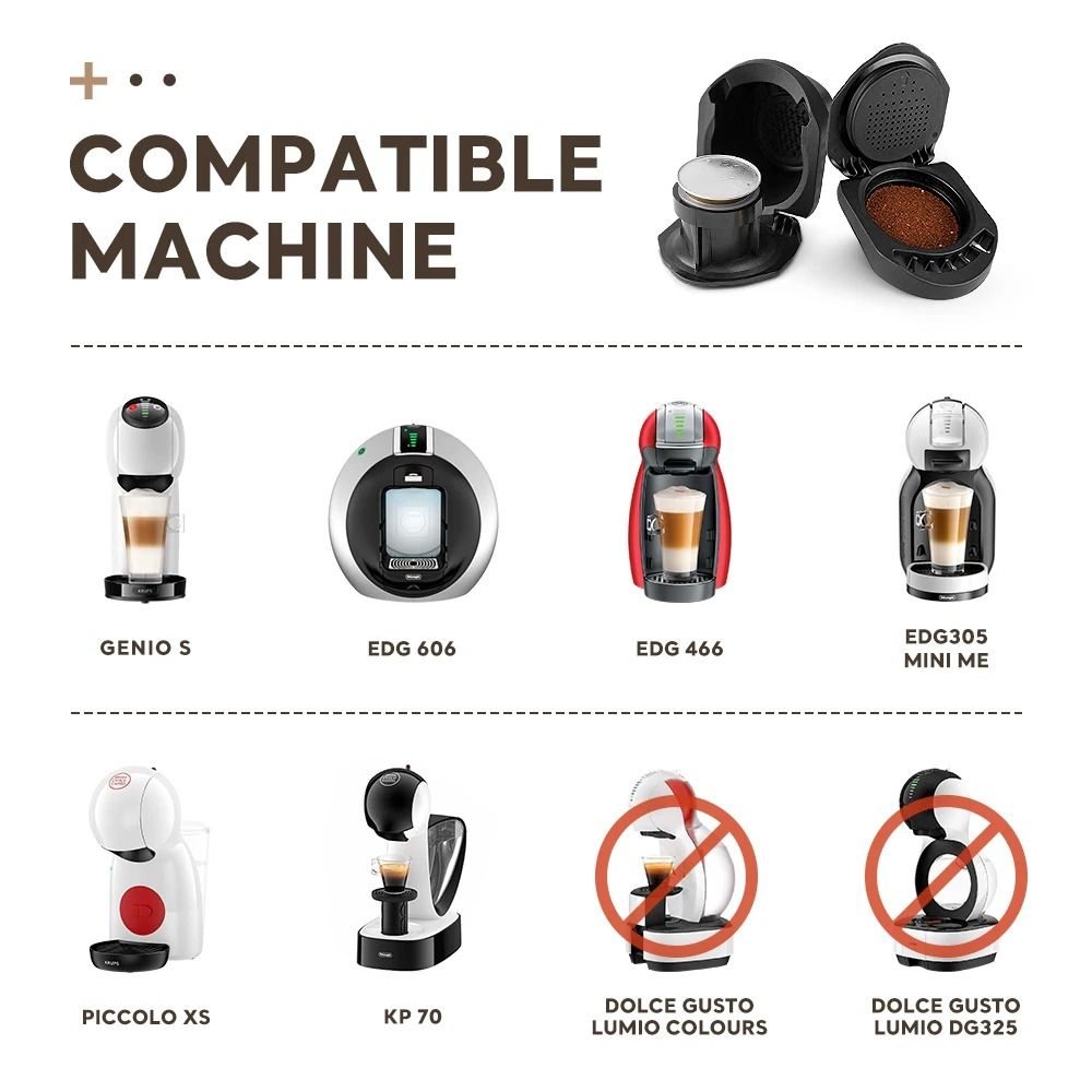 Dolce Gusto Capsule Adapter – Precision Reusable Converter for Genio S, Piccolo XS, and EDG Machines