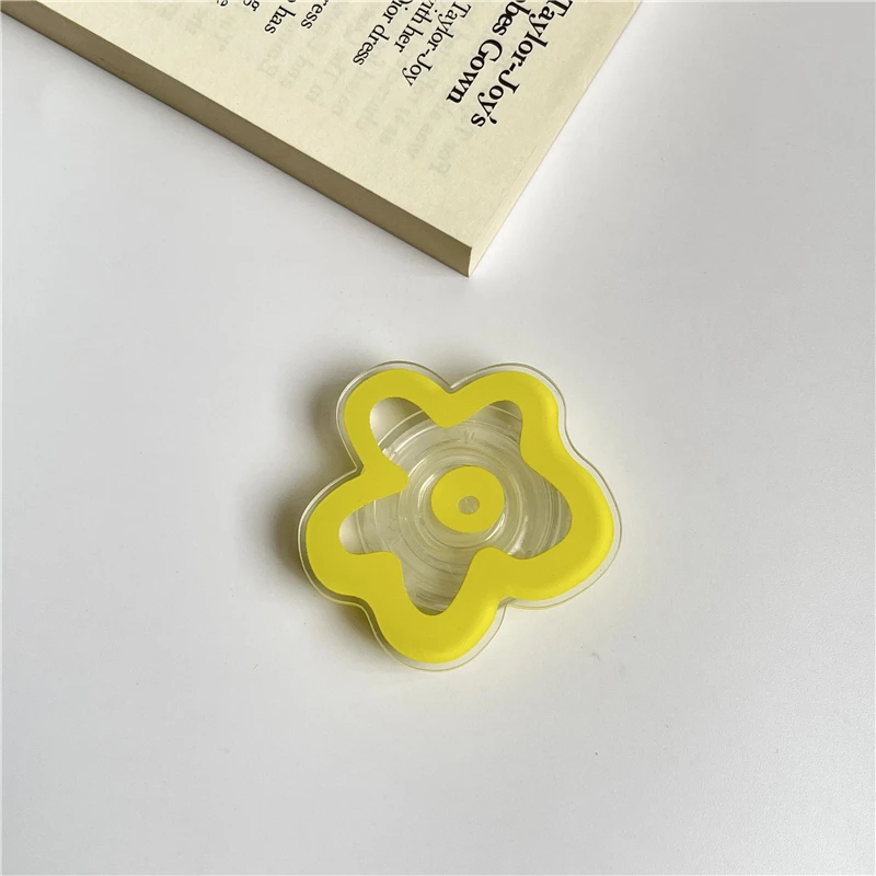 Glossy Flower Phone Grip Stand Foldable Phone Ring Holder