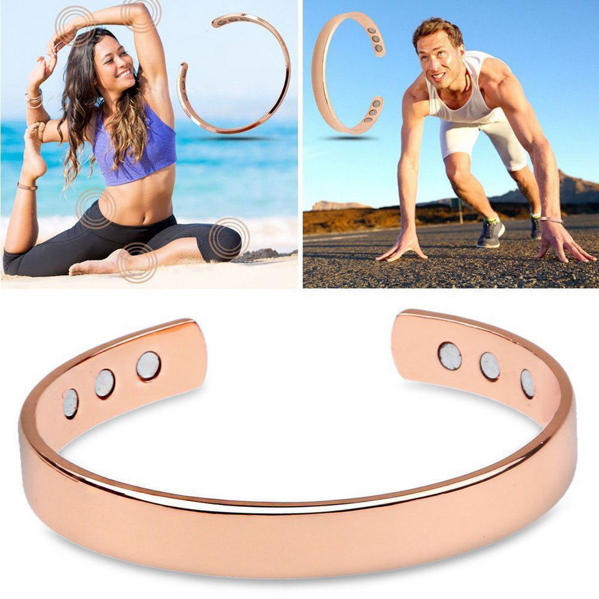 Copper Magnetic Bracelet Arthritis Pain Relief