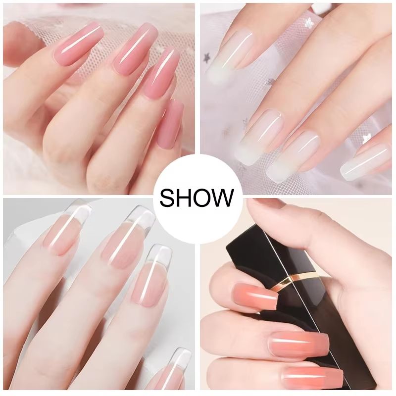 Gel Nail Polish Kit with UV Nail Lamp & Electric Drill – Complete Soak Off Gel Nail Kit with Base & Top Coat