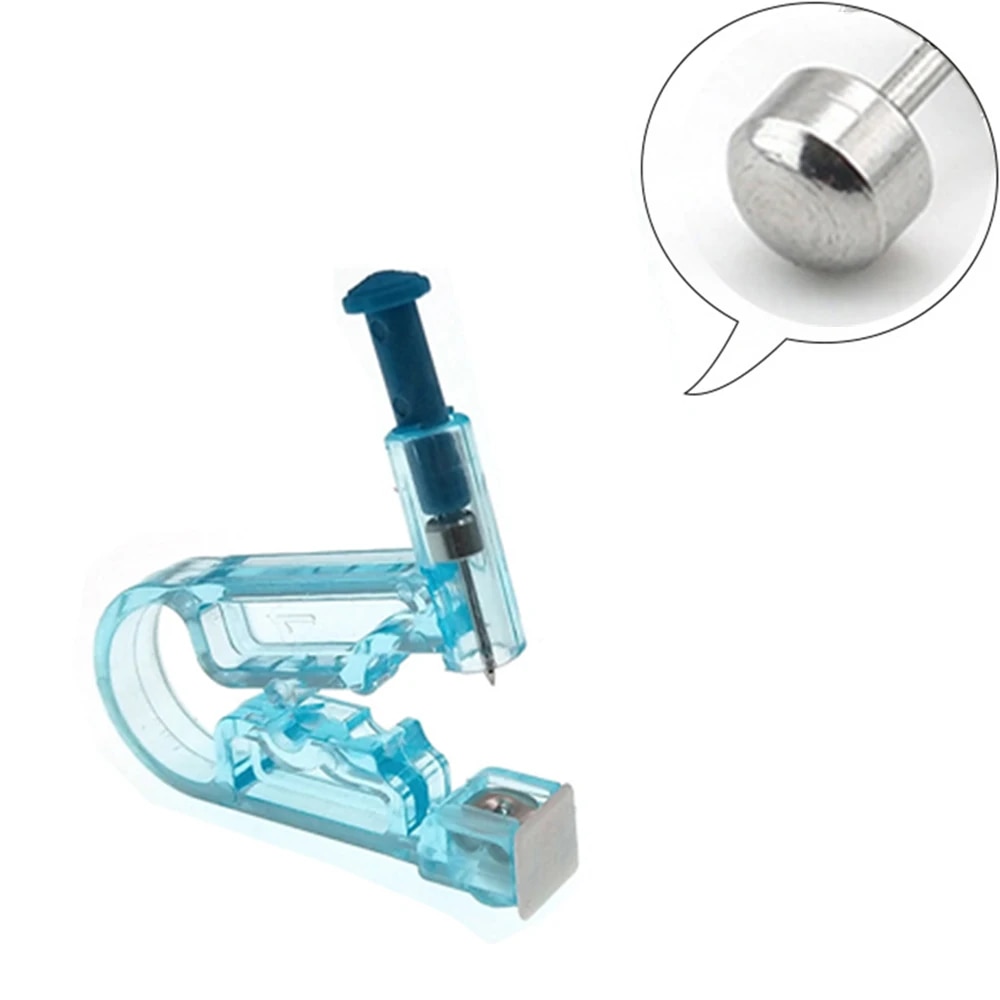 Disposable Sterile Ear Piercing Kit: Cartilage, Tragus, Helix Gun with No Pain - 1/2/4Pcs Piercer Tool & Stud Jewelry