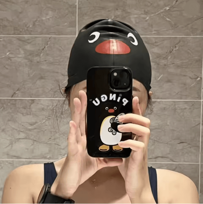 AquaShield Silicone Swimming Cap Waterproof Elastic Ear Protection Hat