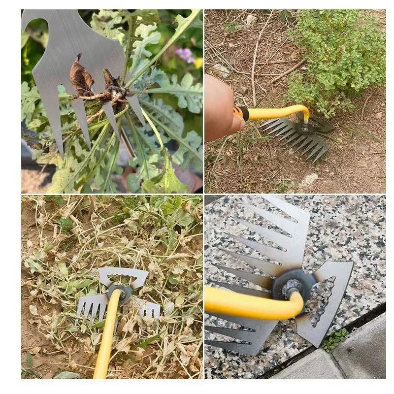 Heavy Duty Steel Manual Weeding Rake