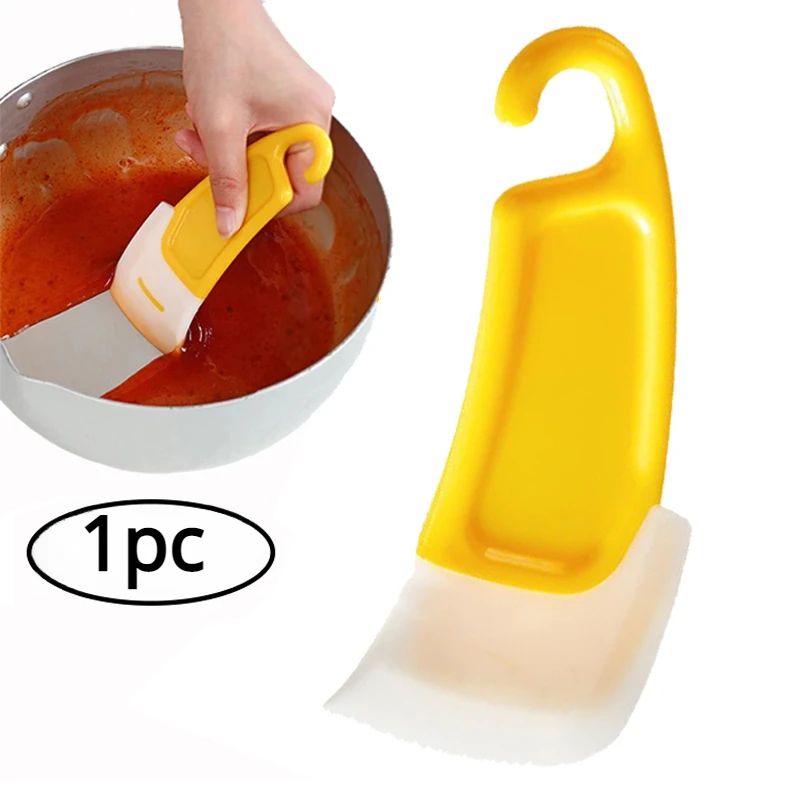 Premium Silicone Cleaning Spatula Flexible Kitchen Scraper Tool