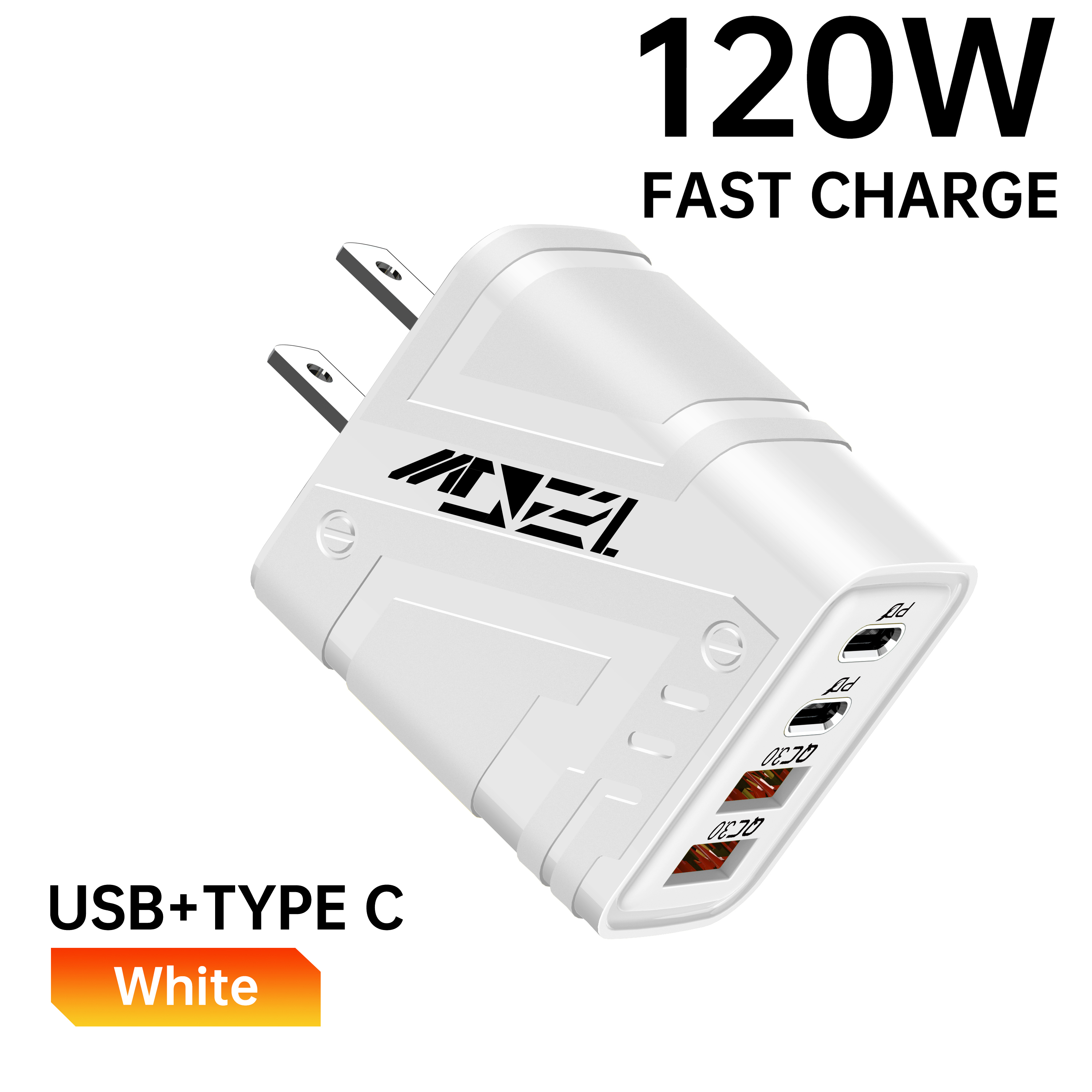 Fast Charger Ports USB PD Charger Adapter Wall Charger for Phones