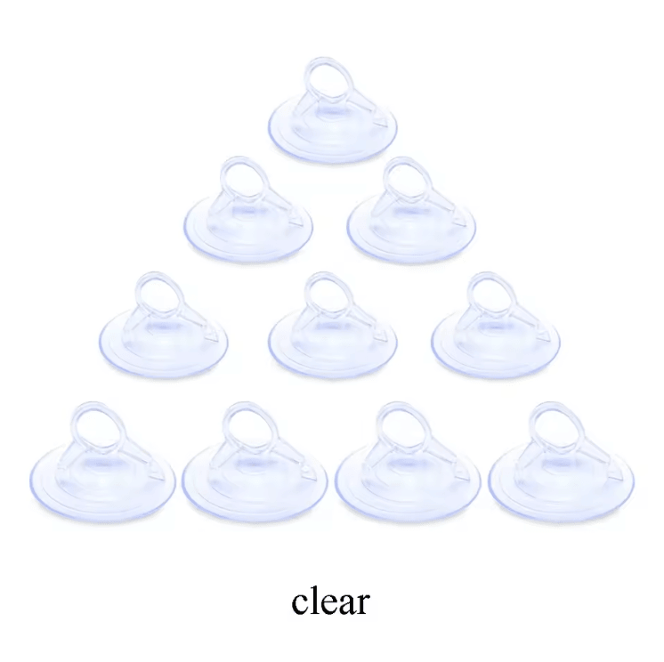 ClearGrip 45mm PVC Suction Cup Hooks Reusable Rubber Sucker Set