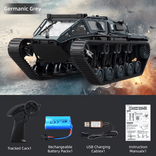 JJRC C8812 RC Tracked Tank LED Light Simulation Remote Control Off Road Vehicle