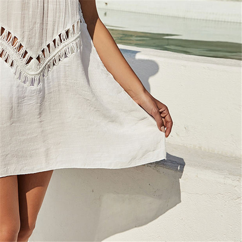 Summer Cpae Outfits Cover-ups, Knitted Sarong Bath Exits, Saida Praia Wrap