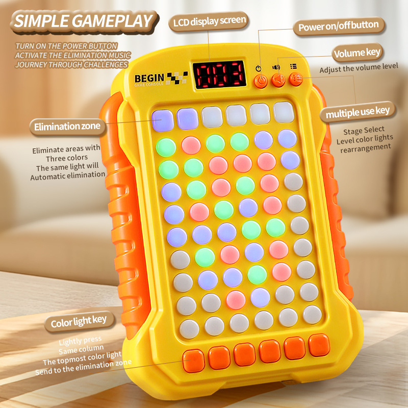 Intelligence Puzzle Challenge, Tablet Connect Fire Puzzle Game, Level Progression, Collision, Rapid Push, Educational