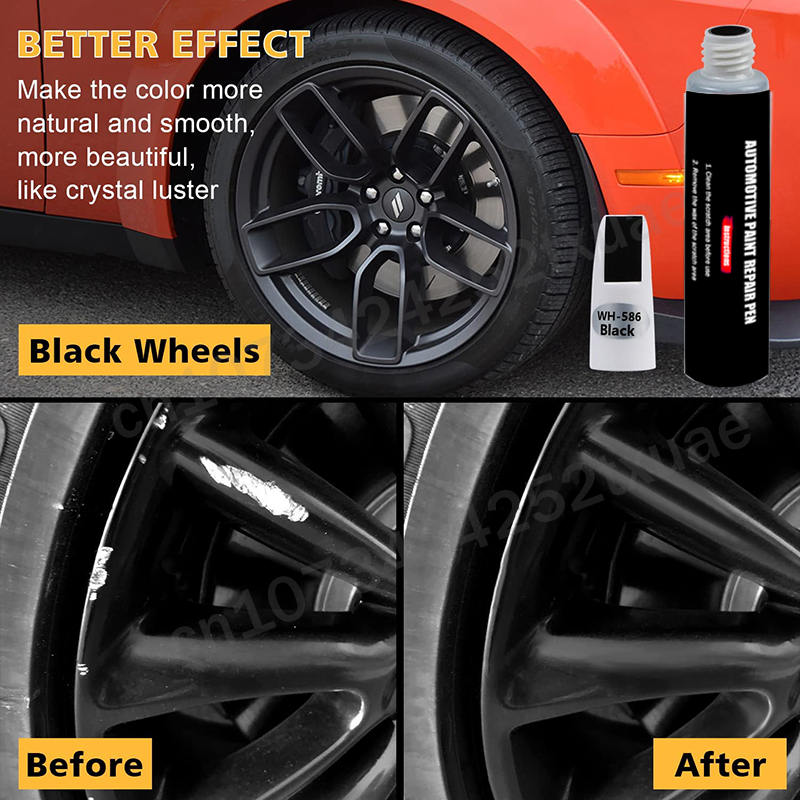 Car Wheel Touch Up Paint Pen for Rim Scratch Repair and Quick Wheel Restore