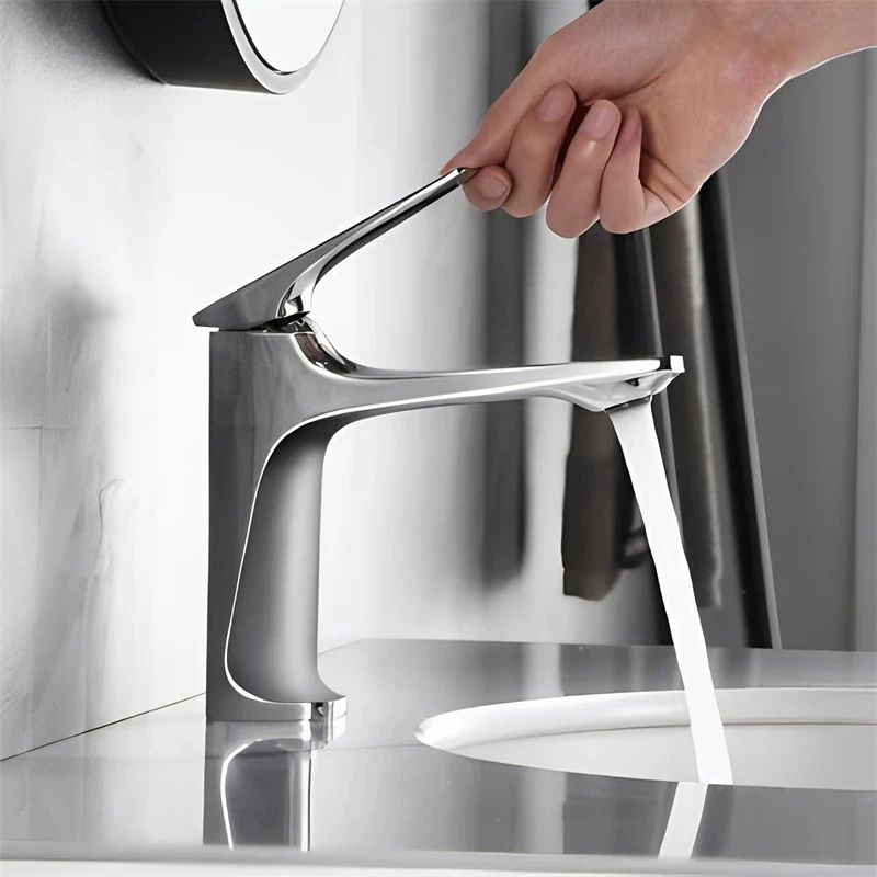 Modern Brass Mixer Bathroom Sink Faucet
