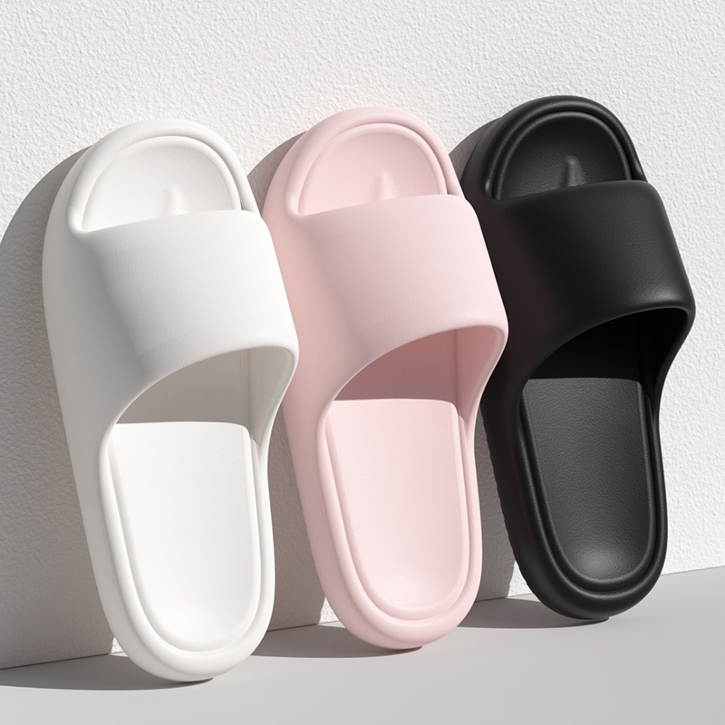 Women Lightweight Platform Slippers, Non-Slip Beach Flip Flops, Comfortable Indoor Slides, Super Soft Shower Shoes