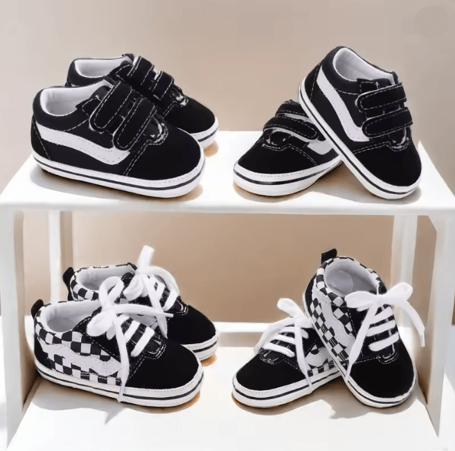 Newborn Baby Canvas First Walker Shoes Soft Sole Casual Sneakers