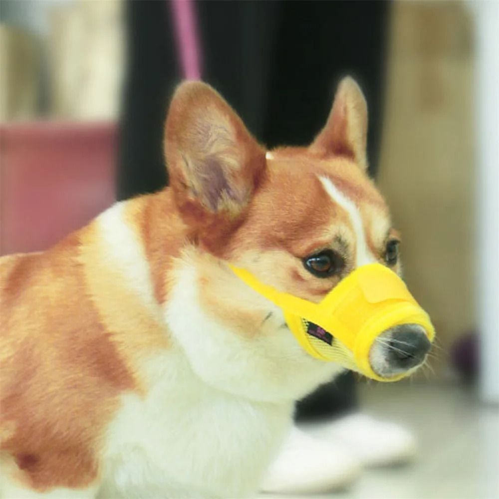 Adjustable Mesh Dog Muzzle Breathable Pet Mouth Cover