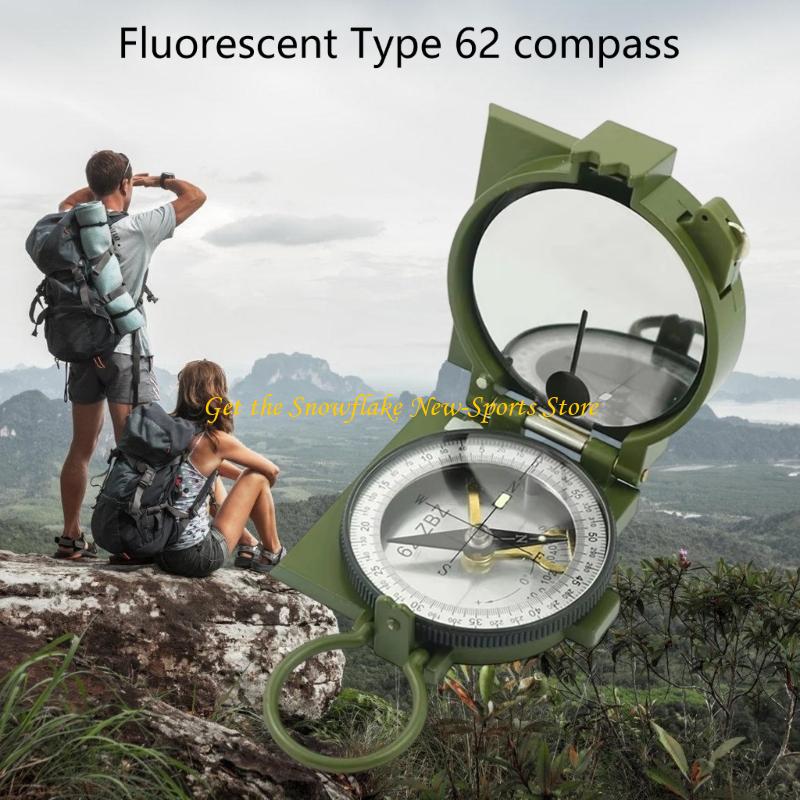 High-Precision Glow in the Dark Outdoor Compass Pocket Watch Navigation Tool