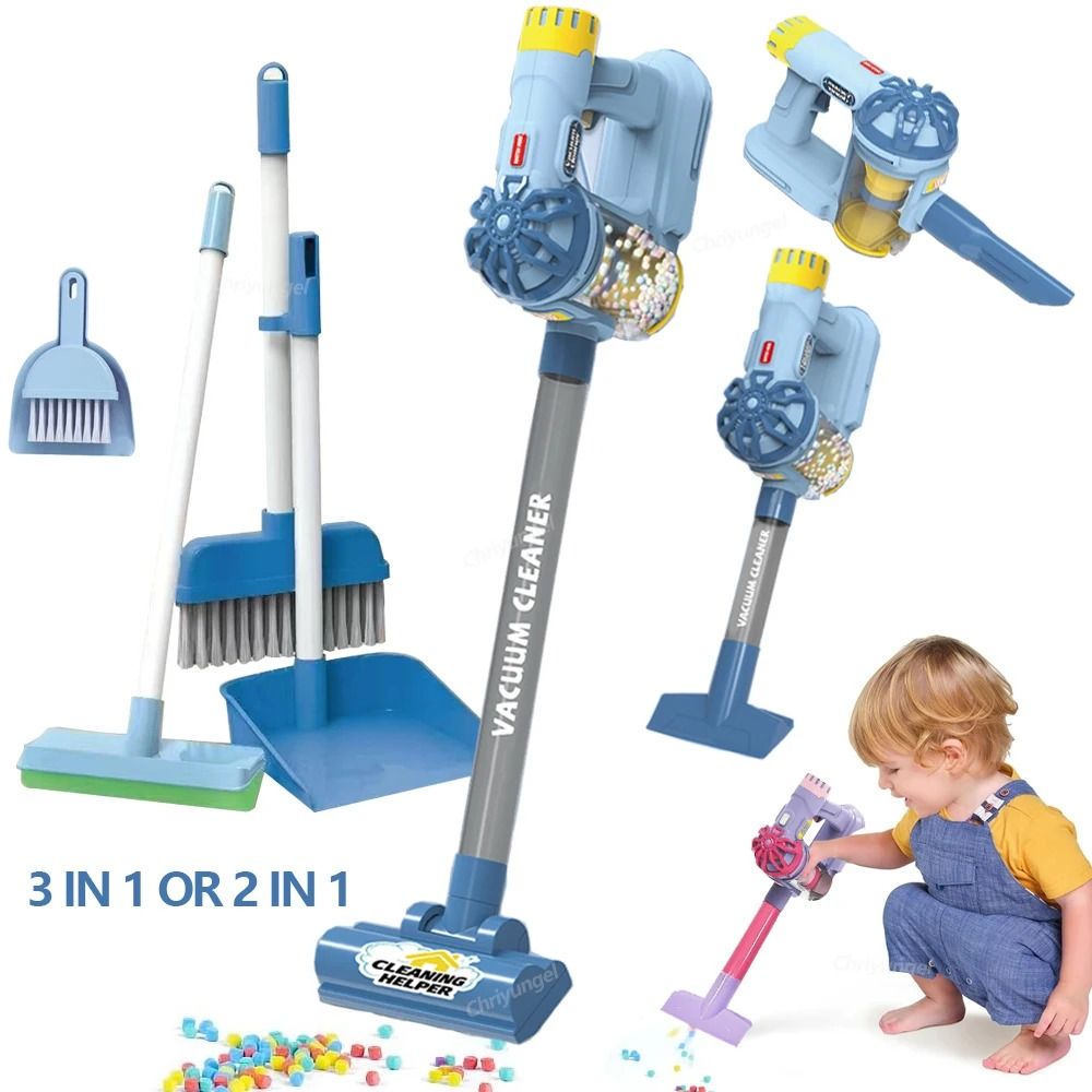 Kids Electric Vacuum Cleaner Play Set Educational Role Play Toy for Toddlers