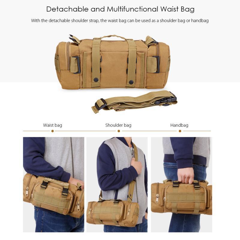 Sport Waist Bag Camouflage Pocket, Outdoor Multifunctional Waist Bag, Climbing Waist Bag, Tactical Large Capacity Bag