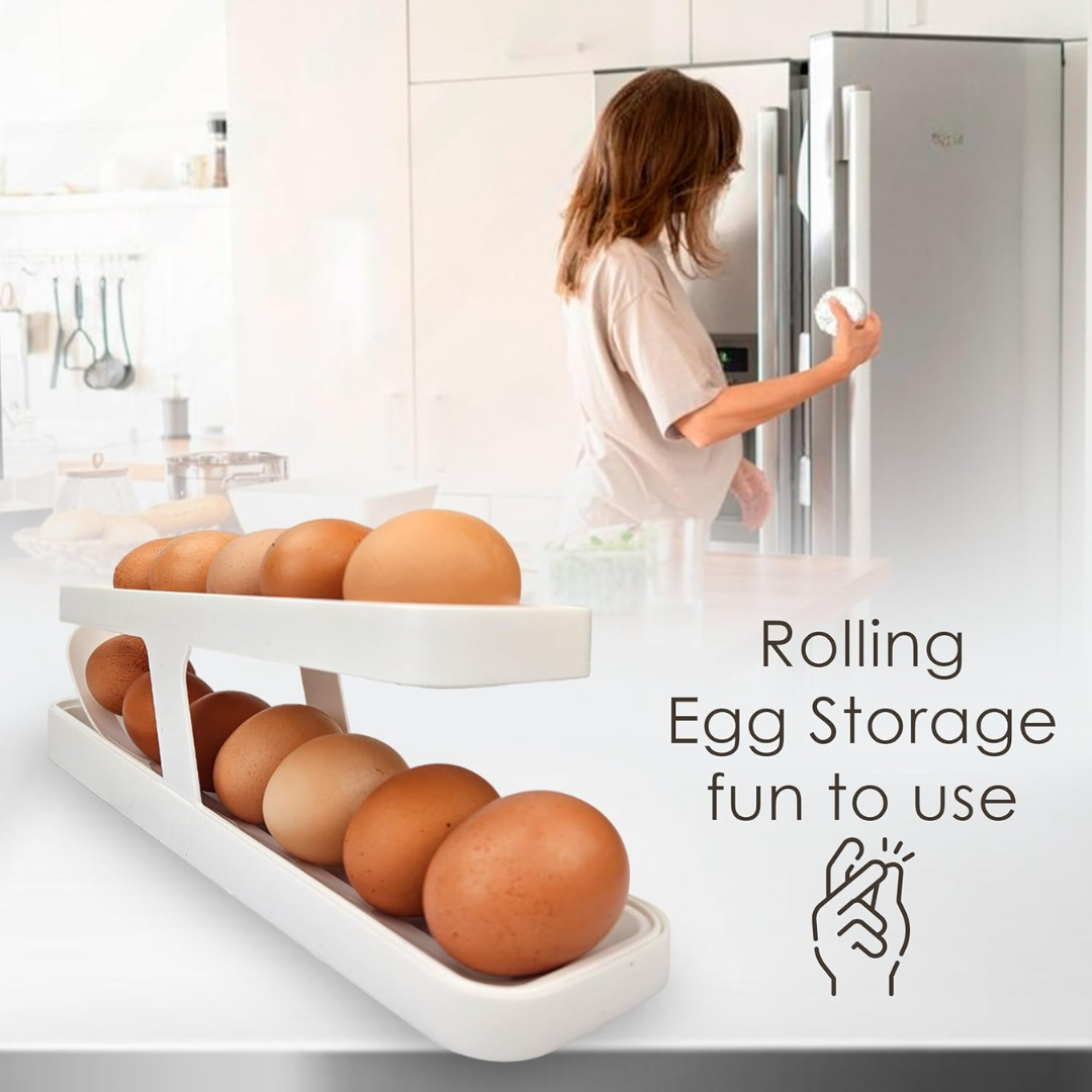 Automatic Scrolling Egg Rack Holder
