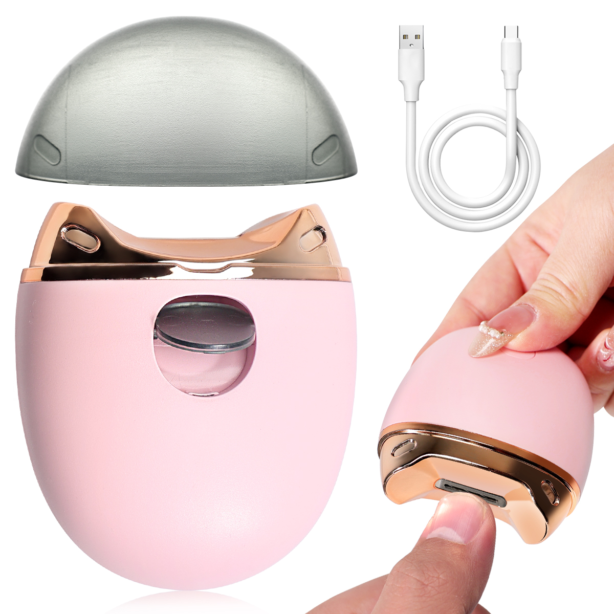 Anti Splash Electric Nail Clipper Safe Baby and Family Automatic Nail Trimmer With Hidden Blade Design