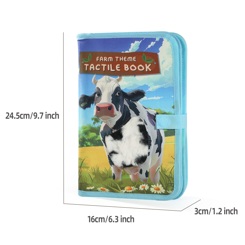 Interactive 3D Children's Cognitive Books, Animal Farm Touch & Learn Educational Books