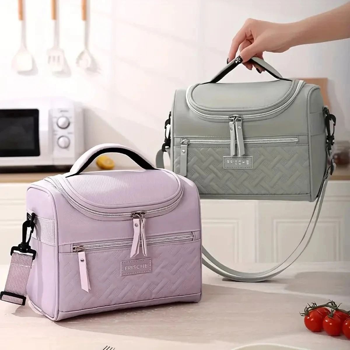 Premium Large-Capacity Insulated Shoulder Bento Bag