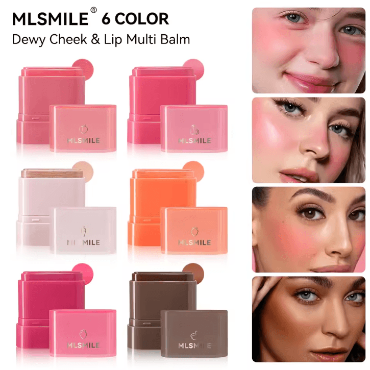 2-in-1 Fruit Blush & Lipstick Stick – Multi-Use Lip and Cheek Makeup Color