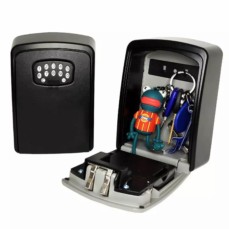 Smart Bluetooth Wall Mounted Key Lock Box with APP Control Waterproof Large Capacity Safe