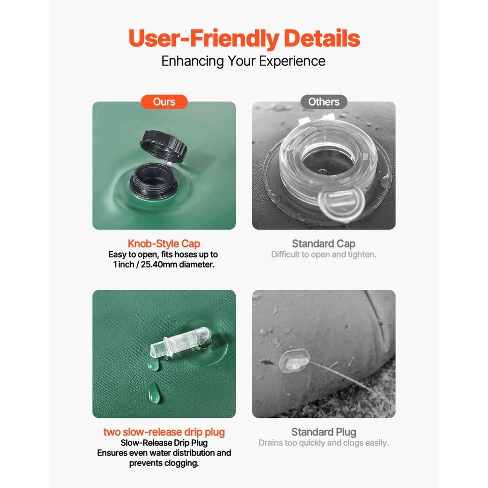 Tree Watering Ring Gallon Slow Release Drip Irrigation Bag