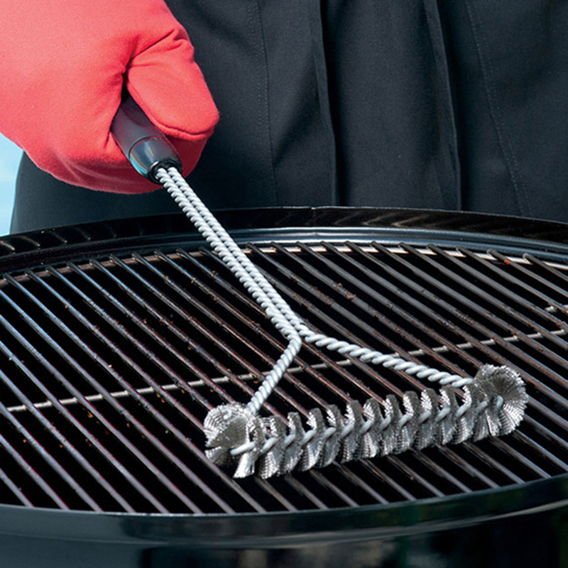 Premium Stainless Steel BBQ Grill Brush Non-Stick Cleaner for Grills with Sturdy Stainless Steel Bristles