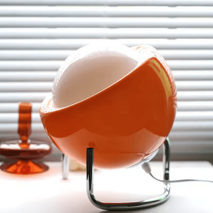Nordic LED Table Lamp – Retro Glass Decorative Bedside and Living Room Light