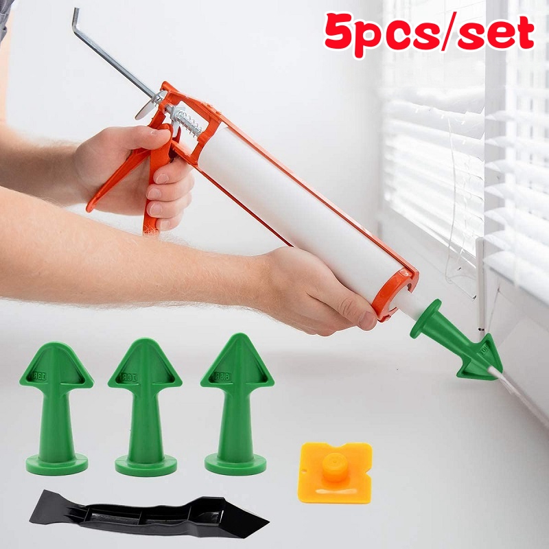 Caulking Nozzle Applicator Kit, Silicone Remover, Plastic Glue Shovel, Tile Grout Tool, Floor Joints Finishing Spatula