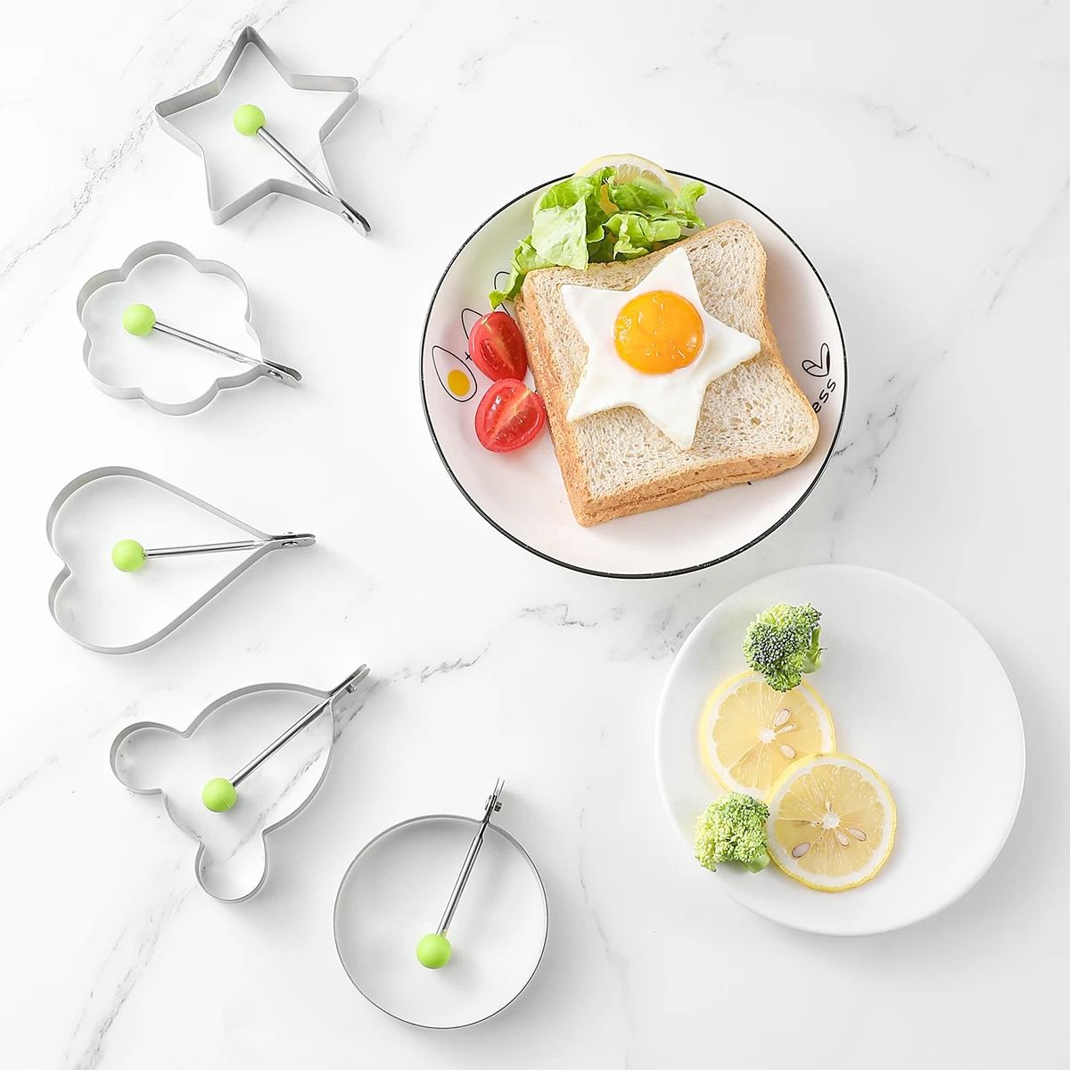 PerfectRound Stainless Steel Fried Egg Ring and Pancake Mold