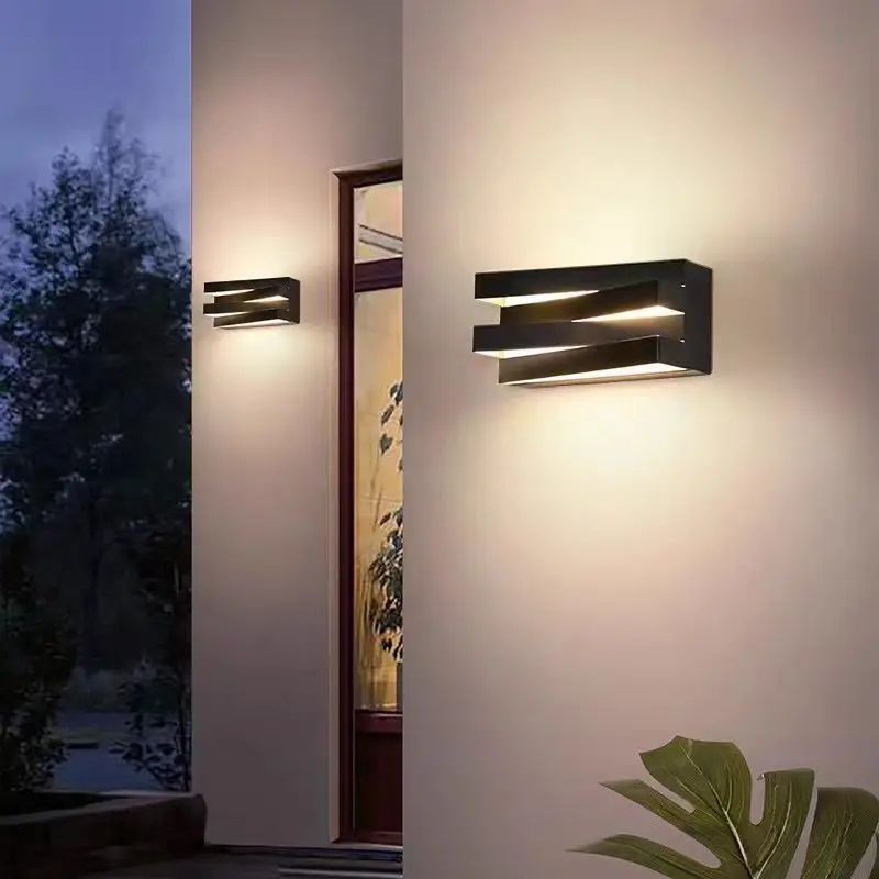 VillaGlow IP65 Aluminum LED Outdoor Wall Lamp – Modern Porch & Gate Sconce