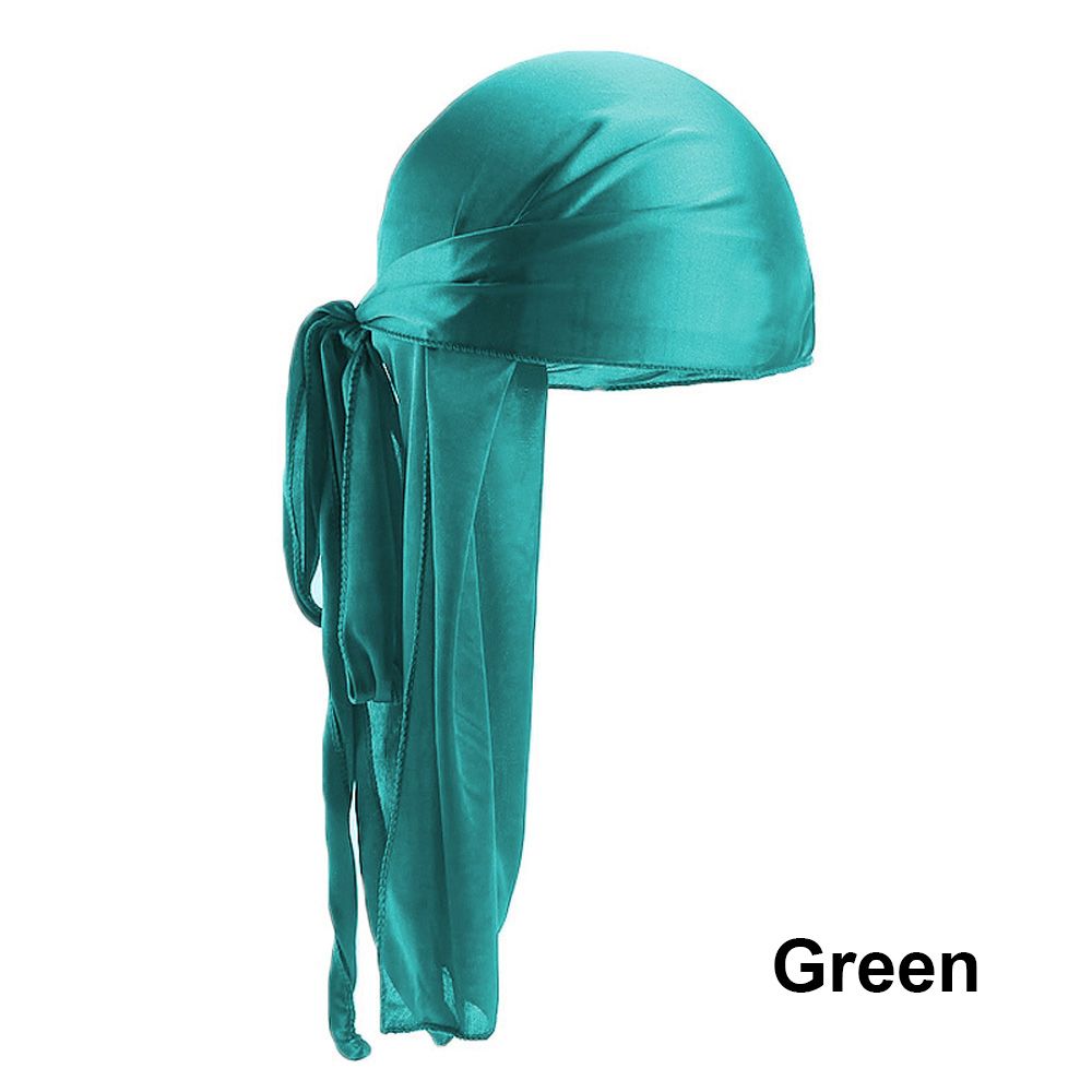 Pre-Tied Bandana Turban Hijab Silk Durag Pirate Hat Fashion Men Women Chemo Cap Headwrap