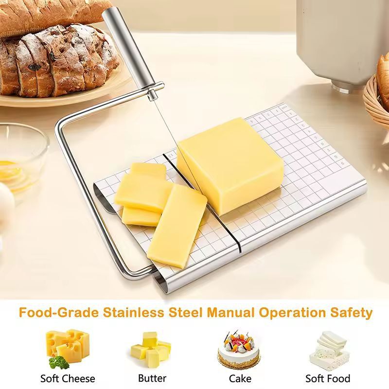 Ultra-Slice Adjustable Wire Cheese Cutter & Block Board