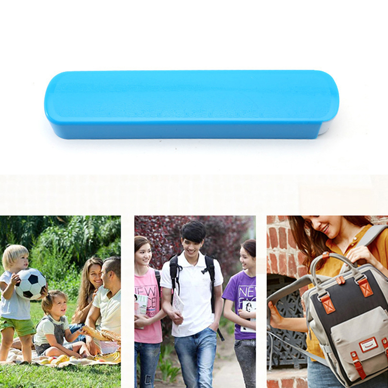 Portable Cutlery Storage Box, Wheat Pull Design for Chopsticks, Fork, Spoon, Straw, Travel-Friendly Plastic Tableware