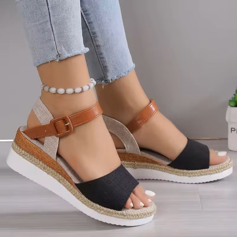 Women's Summer Wedge Sandals with Soft Sole and Elegant Design