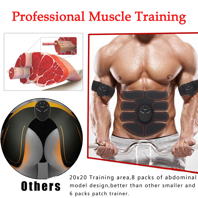 Wireless EMS Buttocks Trainer & Abdominal Muscle Stimulator for Fitness & Slimming