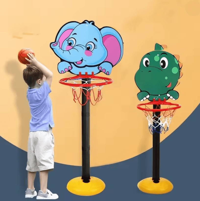 Dinosaur Basketball Toy for Toddlers with Suction Cup Ball Game for Indoor and Outdoor Play