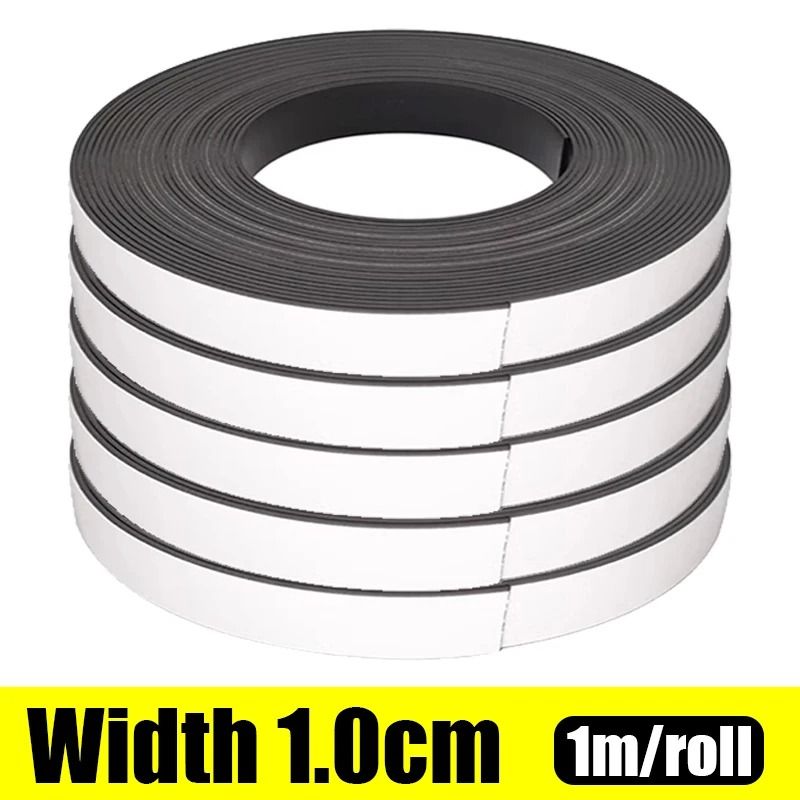 Self Adhesive Magnetic Tape Flexible Magnet Strip Strong Magnetic Strips for Fridge