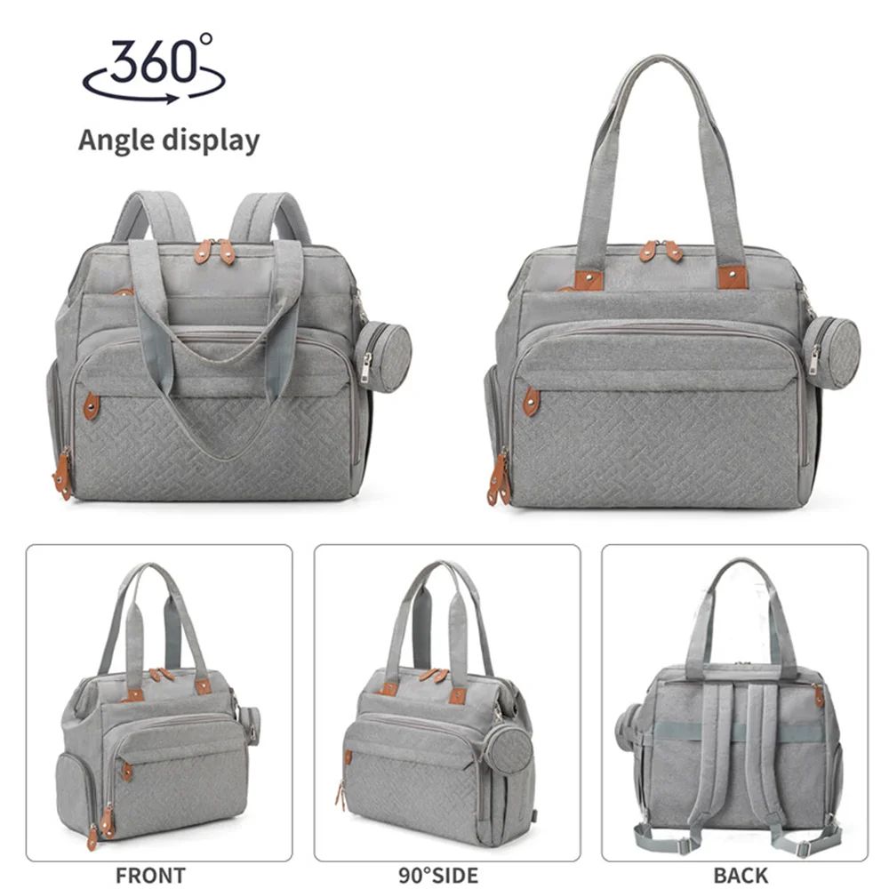 Large Capacity Diaper Backpack for Moms & Dads – Waterproof Baby Essentials Organizer Bag