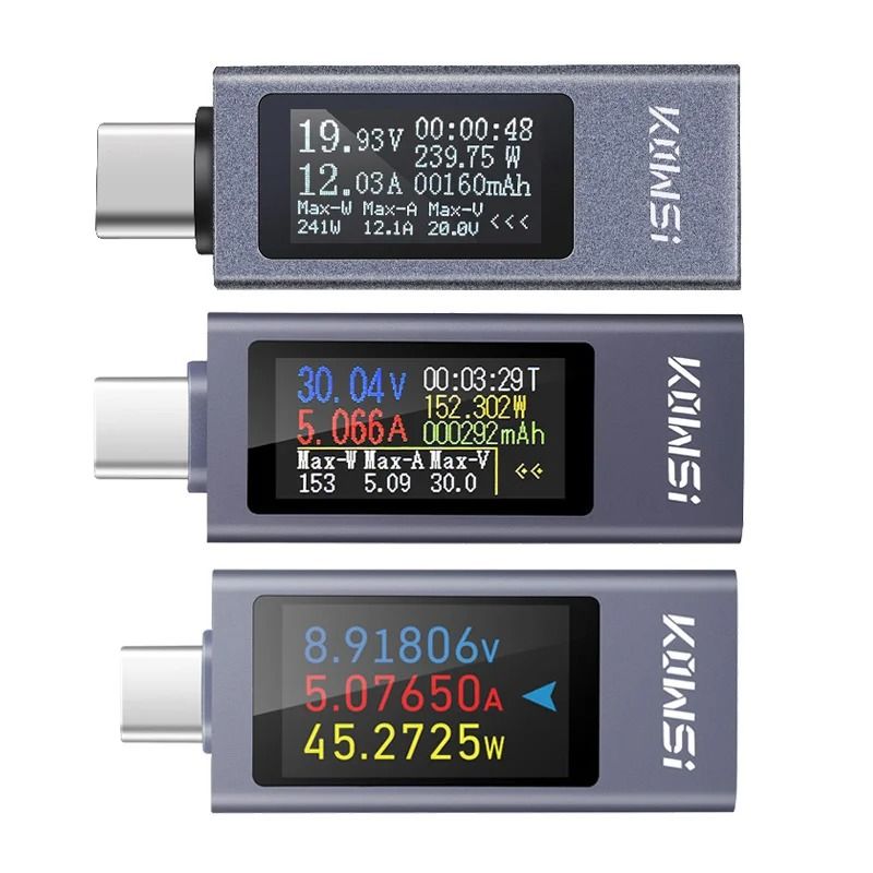 Type C Digital Power Meter DC Voltage Ammeter Charger Capacity Tester
