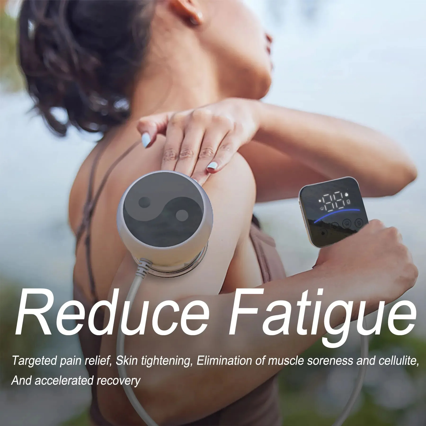 Smart Electric Cupping Therapy with Remote Control, Vacuum Cupping Massage Instrument for Pain Relief & Relaxation