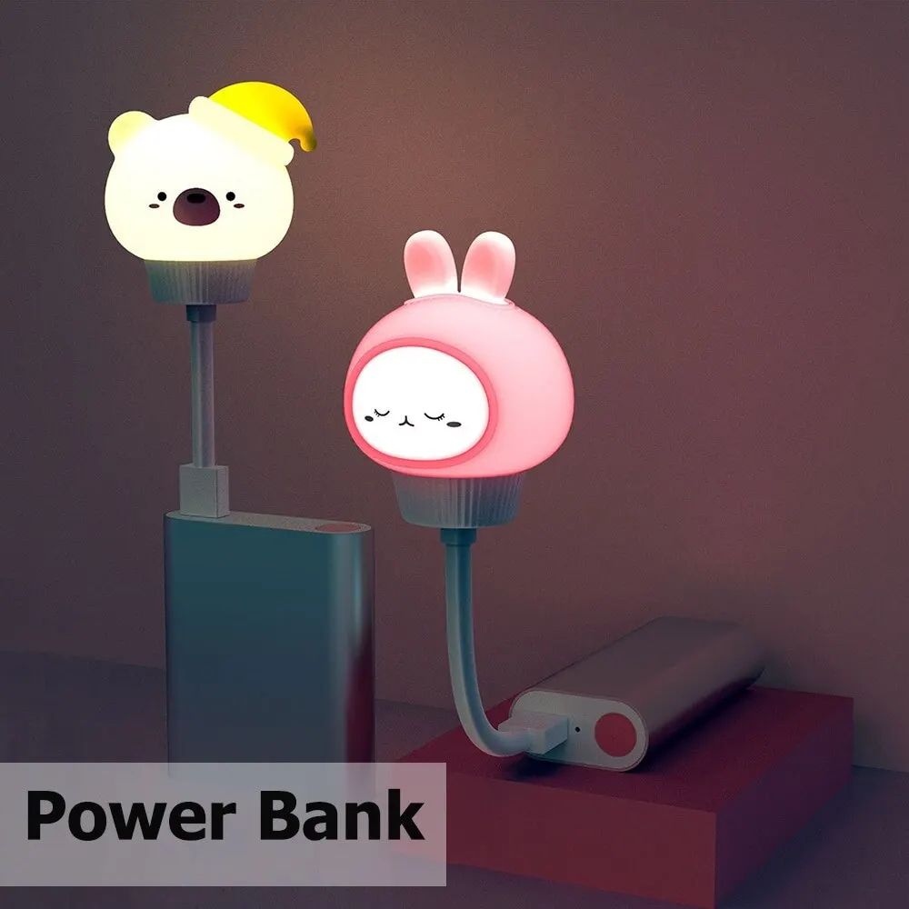 USB Cartoon LED Night Light with Remote Control
