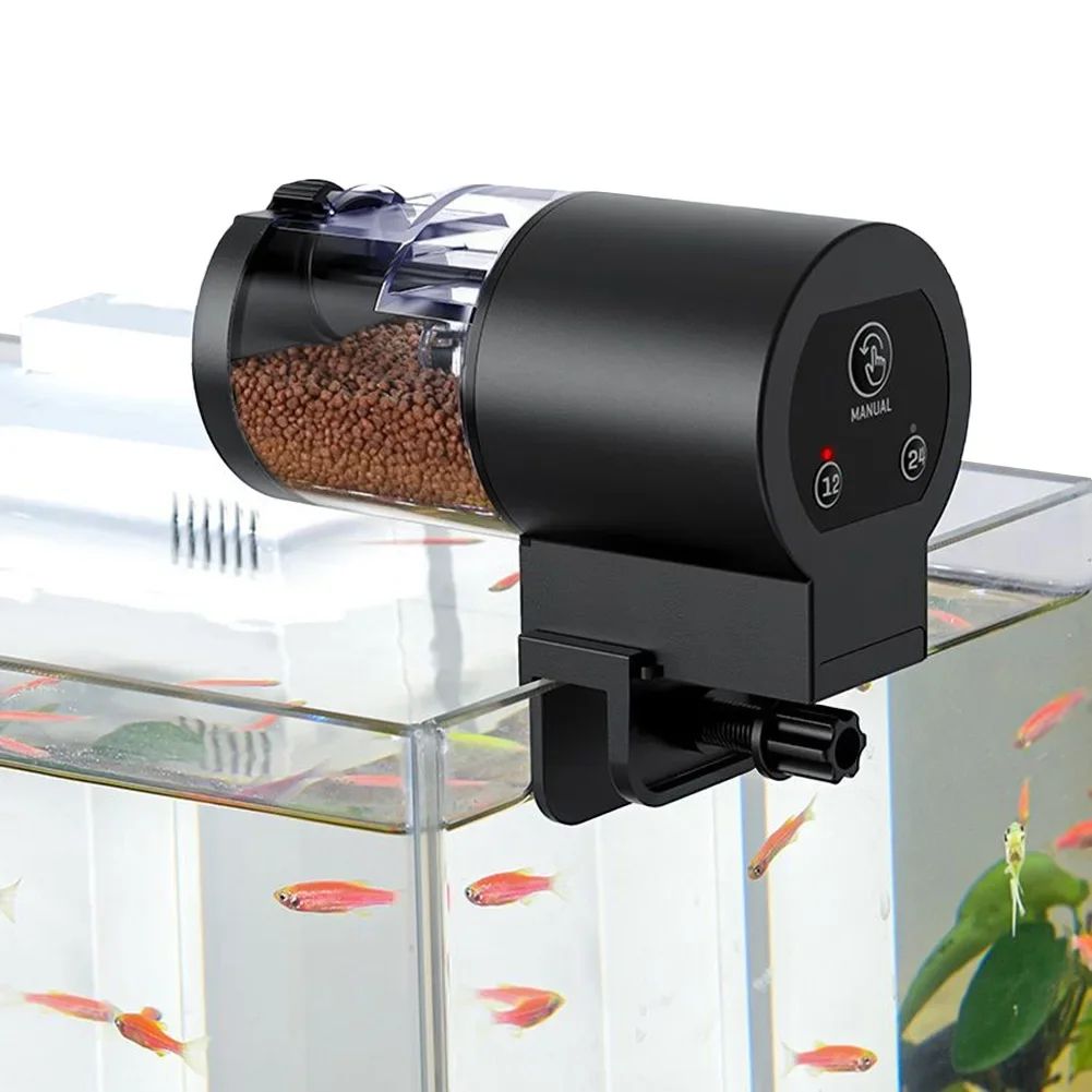 Smart Digital Automatic Fish Feeder with Timer - Vacation Aquarium Fish Feeder Food Dispenser
